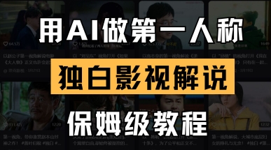 用AI做第一人称独白影视解说,手把手教学,保姆级教程-轻创资源网