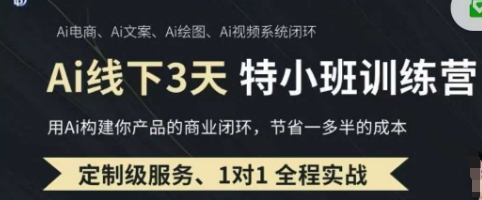 AI实操培训第20-21期线下,0基础保姆级教程,3月最新整理,企业获客、降本增效、打造超级个体-轻创资源网