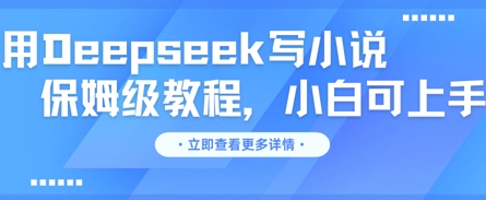 用Deepseek写小说,保姆级教程,小白可实操-轻创资源网
